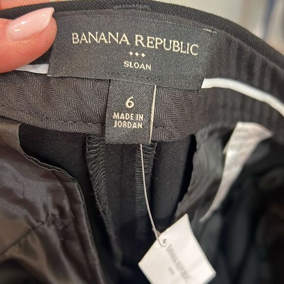 Banana Republic Sloane Slim Pant in black size 6 NWT - Picture 6 of 8
